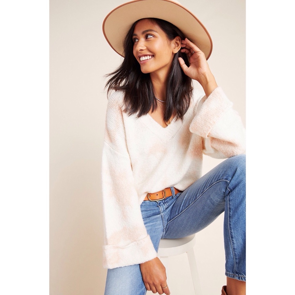 Anthropologie Maggie Bell Sleeve Sweater